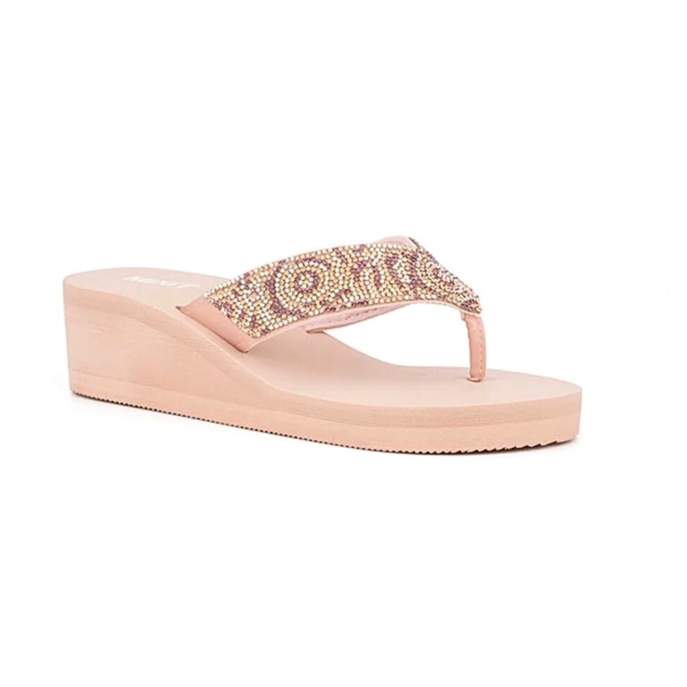 Mixit Rhinestone Wedge Sandals